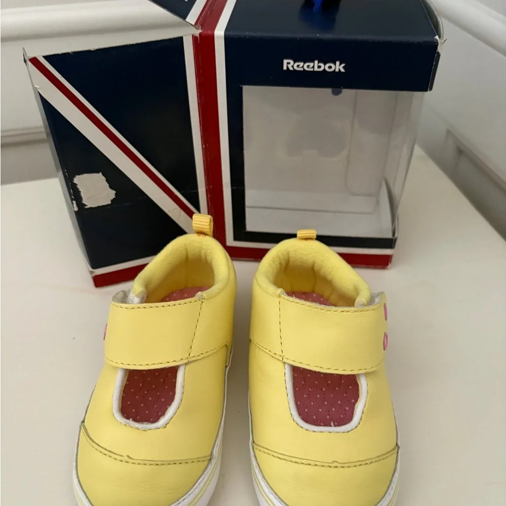 Reebok Yellow Baby Walker Shoes